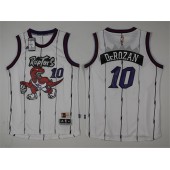 Toronto Raptors #10 DeMar DeRozan White Throwback Stitched NBA Jersey