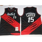 Toronto Raptors #15 Vince Carter 2000-2001 Season Black Throwback Stitched NBA Jersey