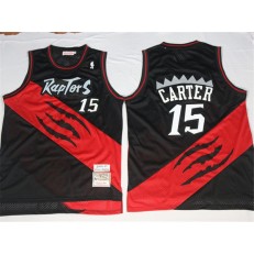 Toronto Raptors #15 Vince Carter 2000-2001 Season Black Throwback Stitched NBA Jersey