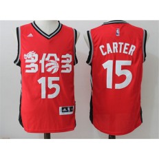 Toronto Raptors #15 Vince Carter Red Nike 2016 Throwback Stitched NBA Jersey