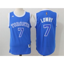 Toronto Raptors #7 Kyle Lowry Blue 2016 Stitched NBA Jersey