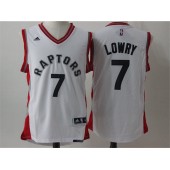 Toronto Raptors #7 Kyle Lowry White Red Stitched NBA Jersey
