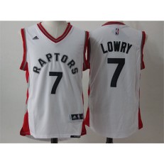 Toronto Raptors #7 Kyle Lowry White Red Stitched NBA Jersey