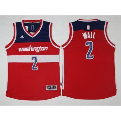 Washington Wizards #2 John Wall New Red Road Stitched NBA Jersey