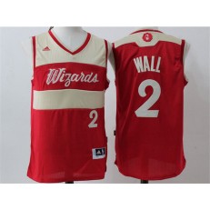 Washington Wizards #2 John Wall Red Christmas Edition Stitched NBA Jersey