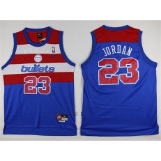 Washington Wizards #23 Michael Jordan Blue Nike Throwback Stitched NBA Jersey