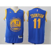 Golden States Warriors #11 Klay Thompson Blue 2015 Stitched NBA Jersey