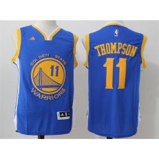 Golden States Warriors #11 Klay Thompson Blue 2015 Stitched NBA Jersey