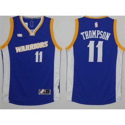 Golden States Warriors #11 Klay Thompson Blue 2017 Stitched NBA Jerseys