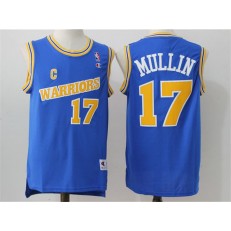 Golden States Warriors #17 Chris Mullin Blue Throwback  Swingman Classic Stitched NBA jersey