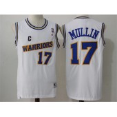 Golden States Warriors #17 Chris Mullin White Throwback  Swingman Classic Stitched NBA jersey