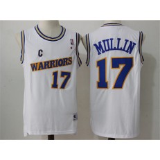 Golden States Warriors #17 Chris Mullin White Throwback  Swingman Classic Stitched NBA jersey