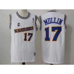 Golden States Warriors #17 Chris Mullin White Throwback  Swingman Classic Stitched NBA jersey
