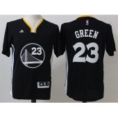 Golden States Warriors #23 Draymond Green Black Short Sleeve 2015 Stitched NBA Jerseys