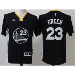 Golden States Warriors #23 Draymond Green Black Short Sleeve 2015 Stitched NBA Jerseys