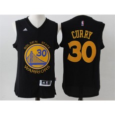 Golden States Warriors #30 Stephen Curry Black 2015 Stitched NBA Jersey