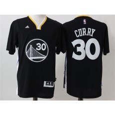 Golden States Warriors #30 Stephen Curry Black Short Sleeve 2015 Stitched NBA Jerseys