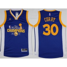 Golden States Warriors #30 Stephen Curry Blue Champions Stitched NBA Jerseys