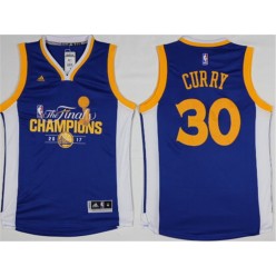 Golden States Warriors #30 Stephen Curry Blue Champions Stitched NBA Jerseys