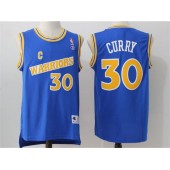 Golden States Warriors #30 Stephen Curry Blue Throwback  Swingman Classic Stitched NBA jersey