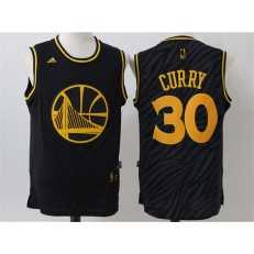 Golden States Warriors #30 Stephen Curry Precious Metal Fashion Edition Stitched NBA Jersey