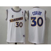Golden States Warriors #30 Stephen Curry White Throwback  Swingman Classic Stitched NBA jersey