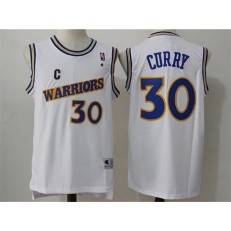 Golden States Warriors #30 Stephen Curry White Throwback  Swingman Classic Stitched NBA jersey