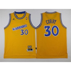 Golden States Warriors #30 Stephen Curry Yellow 2017 Stitched NBA Jerseys