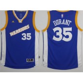 Golden States Warriors #35 Kevin Durant Blue 2017 Stitched NBA Jerseys