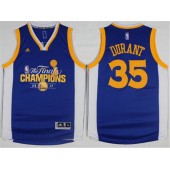 Golden States Warriors #35 Kevin Durant Blue Champions Stitched NBA Jerseys