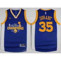 Golden States Warriors #35 Kevin Durant Blue Champions Stitched NBA Jerseys