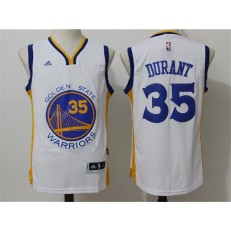 Golden States Warriors #35 Kevin Durant White 2015 Stitched NBA Jersey