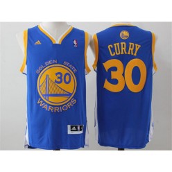 Revolution 30 Golden States Warriors #30 Stephen Curry Blue Swingman Stitched NBA Jersey