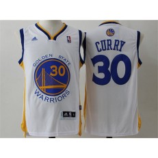 Revolution 30 Golden States Warriors #30 Stephen Curry White Swingman Stitched NBA Jersey