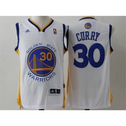 Revolution 30 Golden States Warriors #30 Stephen Curry White Swingman Stitched NBA Jersey
