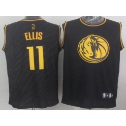 Dallas Mavericks #11 Monta Ellis Black Precious Metals Fashion Stitched NBA Jersey