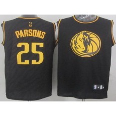 Dallas Mavericks #25 Chandler Parsons Black Precious Metals Fashion Stitched NBA Jersey