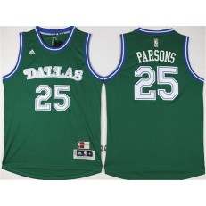 Dallas Mavericks #25 Chandler Parsons Green Hardwood Classics Performance Stitched