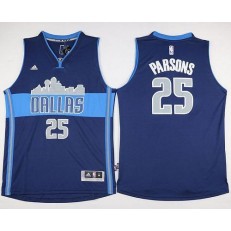 Dallas Mavericks #25 Chandler Parsons Navy Blue The City Stitched NBA Jersey