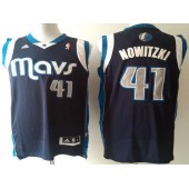 Dallas Mavericks #41 Dirk Nowitzki Navy Blue Revolution 30 Stitched NBA Jersey
