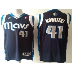 Dallas Mavericks #41 Dirk Nowitzki Navy Blue Revolution 30 Stitched NBA Jersey