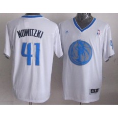 Dallas Mavericks #41 Dirk Nowitzki White 2013 Christmas Day Swingman Stitched NBA Jersey
