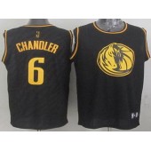 Dallas Mavericks #6 Tyson Chandler Black Precious Metals Fashion Stitched NBA Jersey