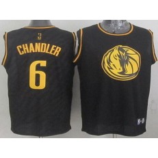 Dallas Mavericks #6 Tyson Chandler Black Precious Metals Fashion Stitched NBA Jersey