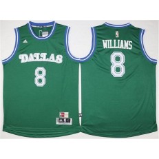 Dallas Mavericks #8 Deron Williams Green Hardwood Classics Performance Stitched NBA Jersey