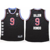 Dallas Mavericks #9 Rajon Rondo Black 2015 All Star Stitched NBA Jersey