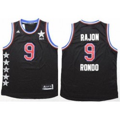 Dallas Mavericks #9 Rajon Rondo Black 2015 All Star Stitched NBA Jersey
