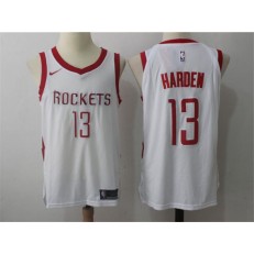 Houston Rockets #13 James Harden 2017-18 Season White Swingman Stitched NBA Jersey