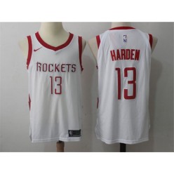 Houston Rockets #13 James Harden 2017-18 Season White Swingman Stitched NBA Jersey