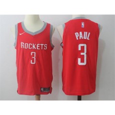 Houston Rockets #3 Chris Paul 2017-18 Season Red Swingman Stitched NBA Jersey